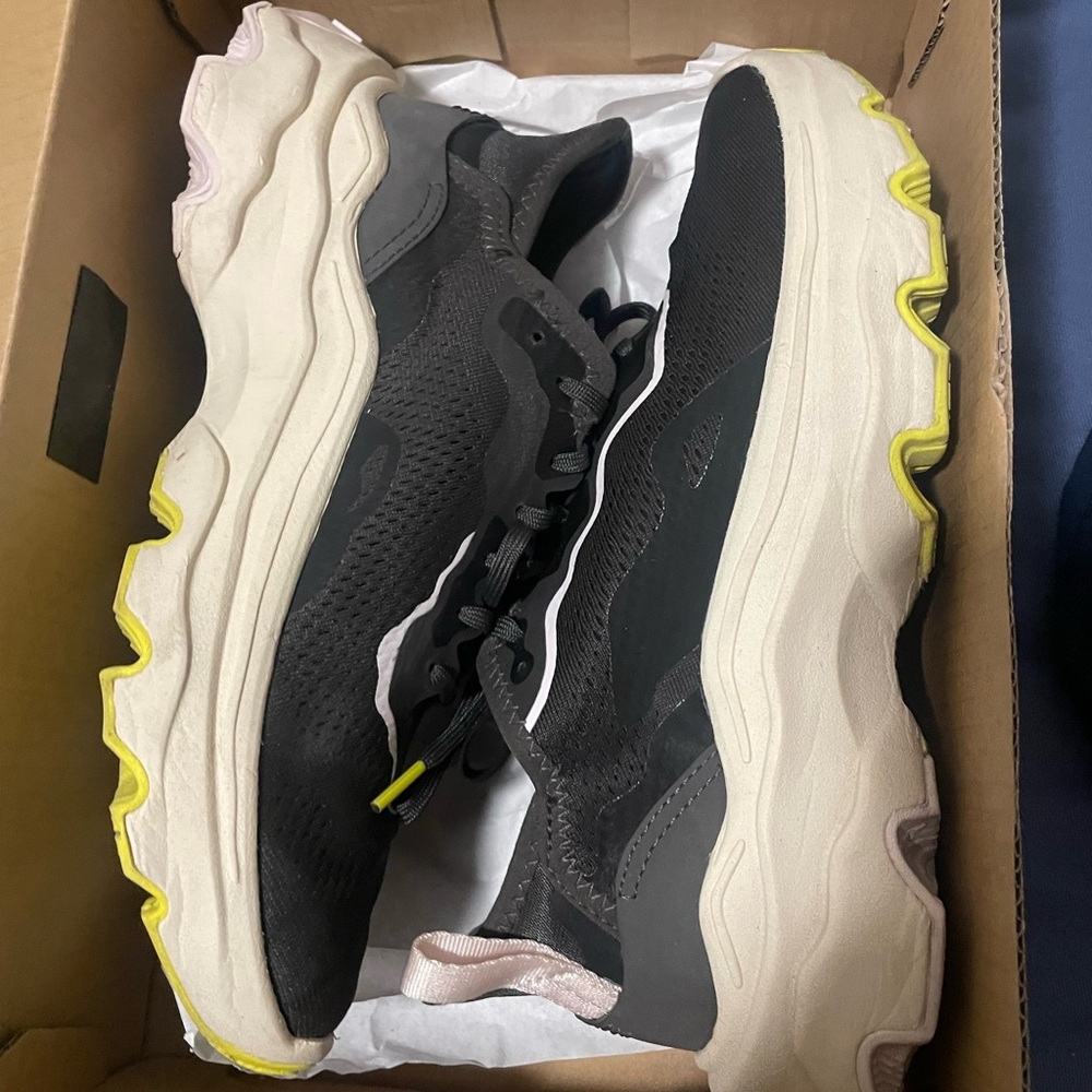 Sorel Kinetic Breakthru Day Lace Sneakers with Yellow and Cream Accents